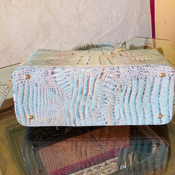 NWT Brahmin LG duxbury Satchel&wallet aquarelle - Picture 9 of 12
